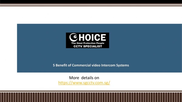 5 Benefit of Commercial video Intercom Systems