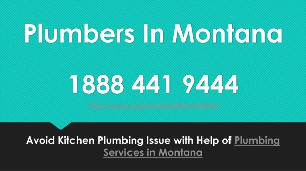 Avoid Kitchen Plumbing Issue with Help of Plumbing Services in Montana