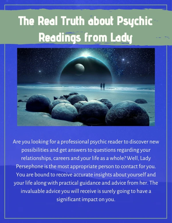 The Real Truth about Psychic Readings from Lady Persephone