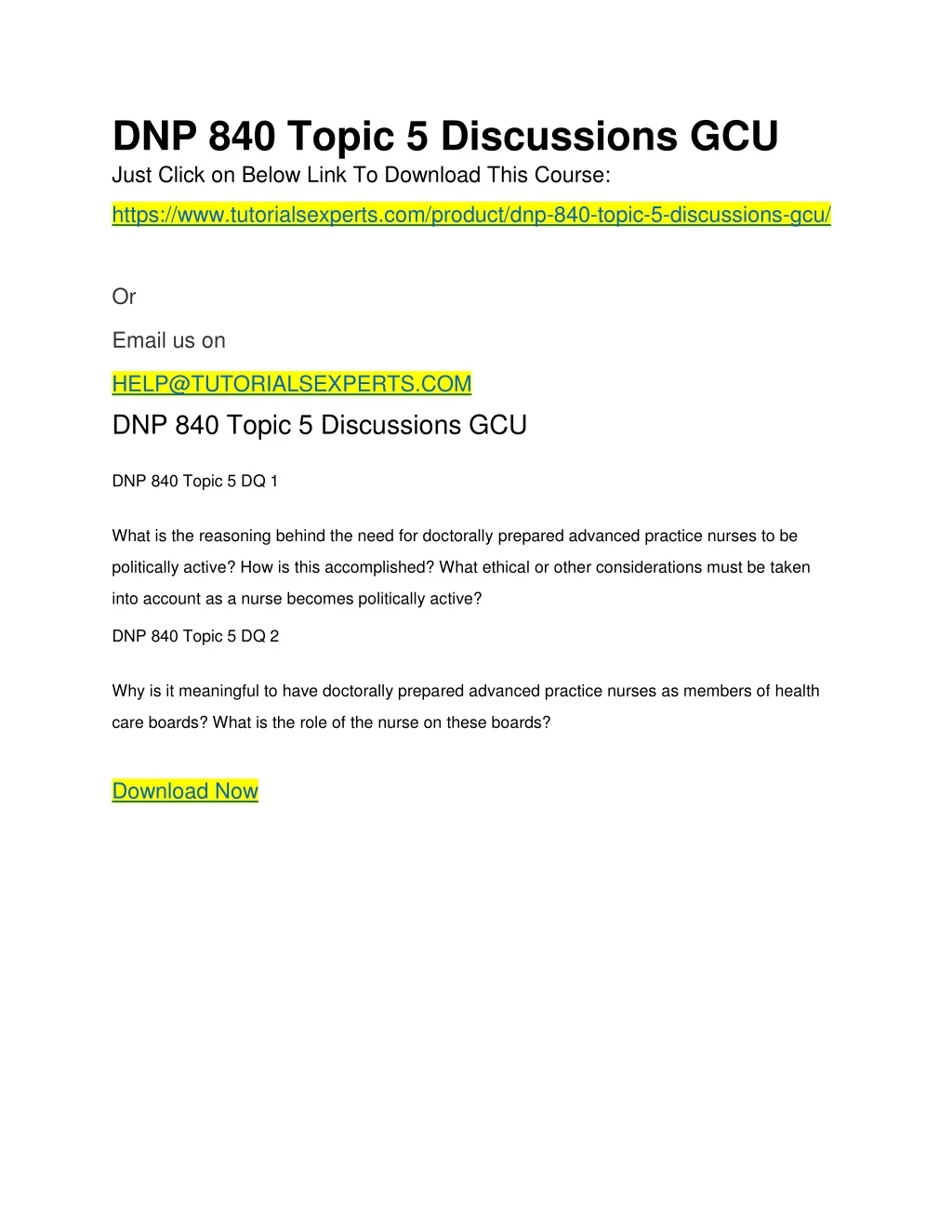 dnp 840 topic 5 discussions gcu just click