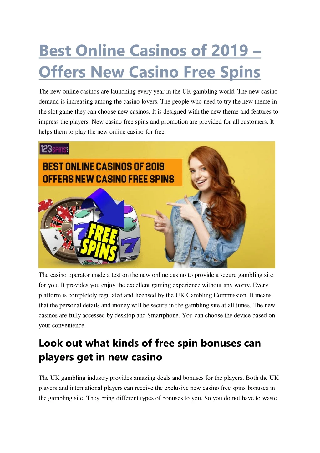 best online casinos of 2019 offers new casino