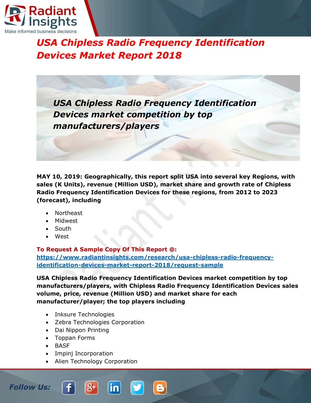 usa chipless radio frequency identification