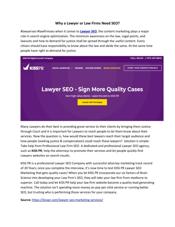 Why a Lawyer or Law Firms Need SEO?