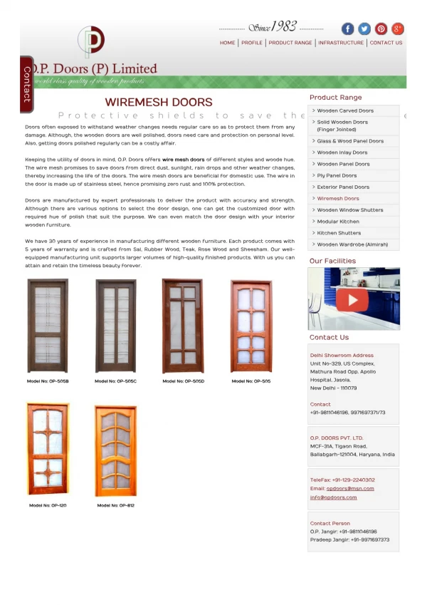 Wire mesh Doors