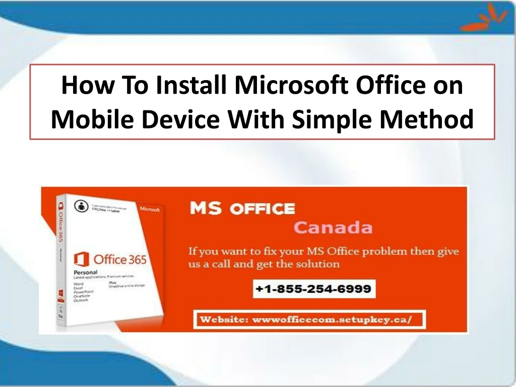 how to install microsoft office on mobile device