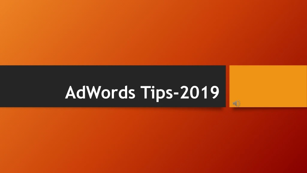 adwords tips 2019
