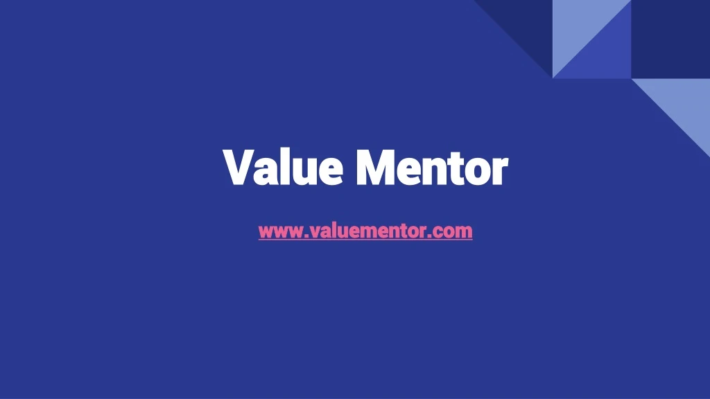 value mentor