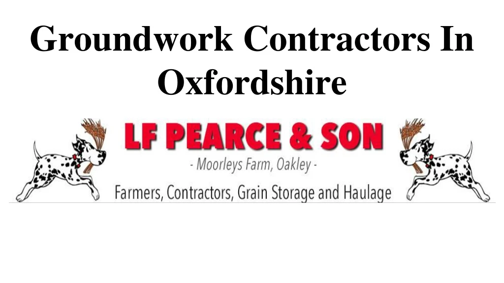 groundwork contractors in oxfordshire