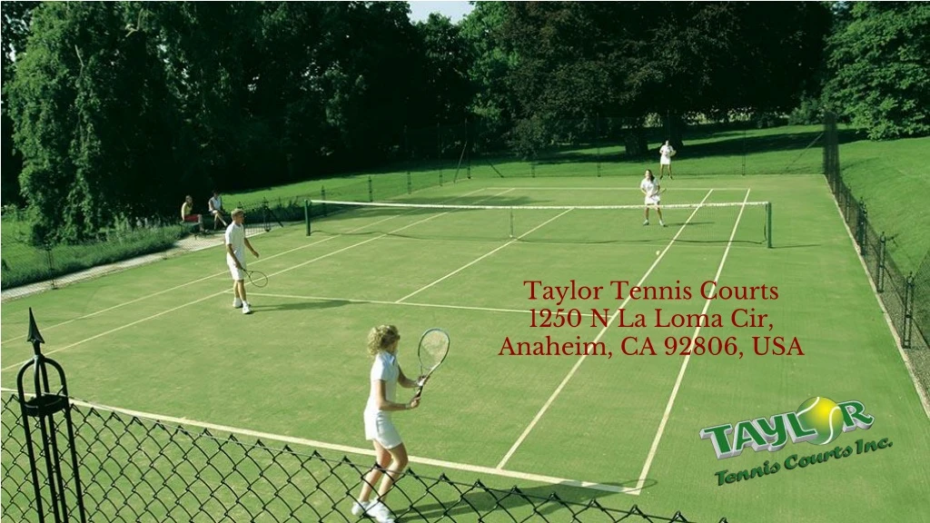 taylor tennis courts 1250 n la loma cir anaheim