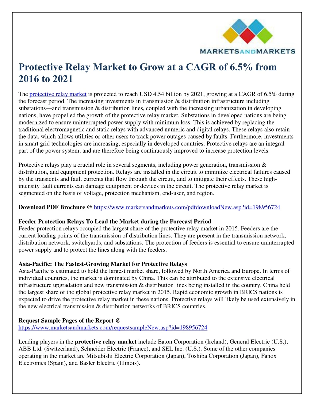 protective relay market to grow at a cagr