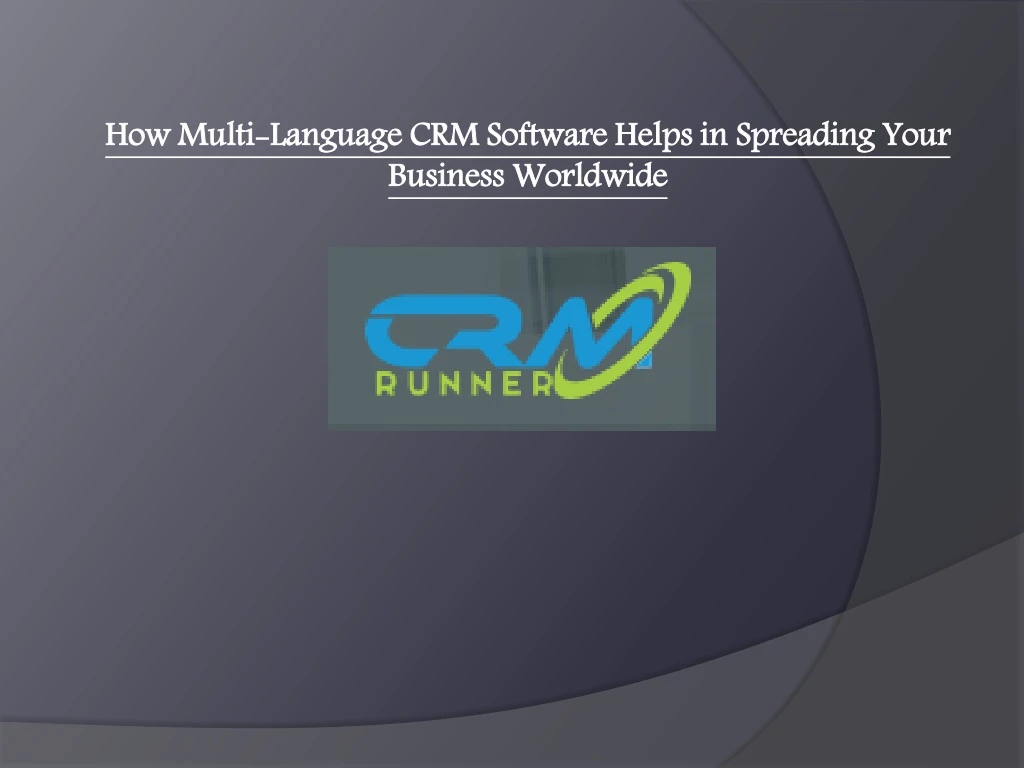 how multi language crm software helps