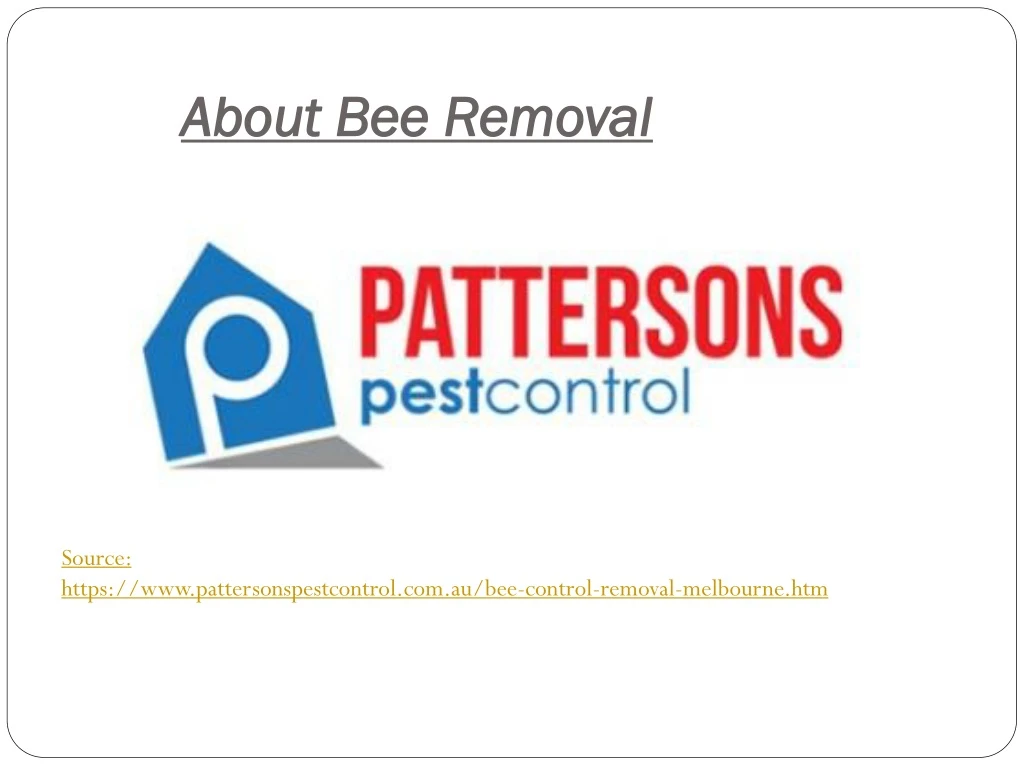 about bee removal