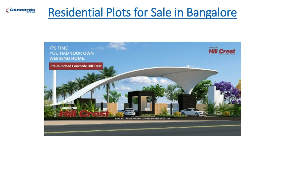 residential plots for sale in bangalore