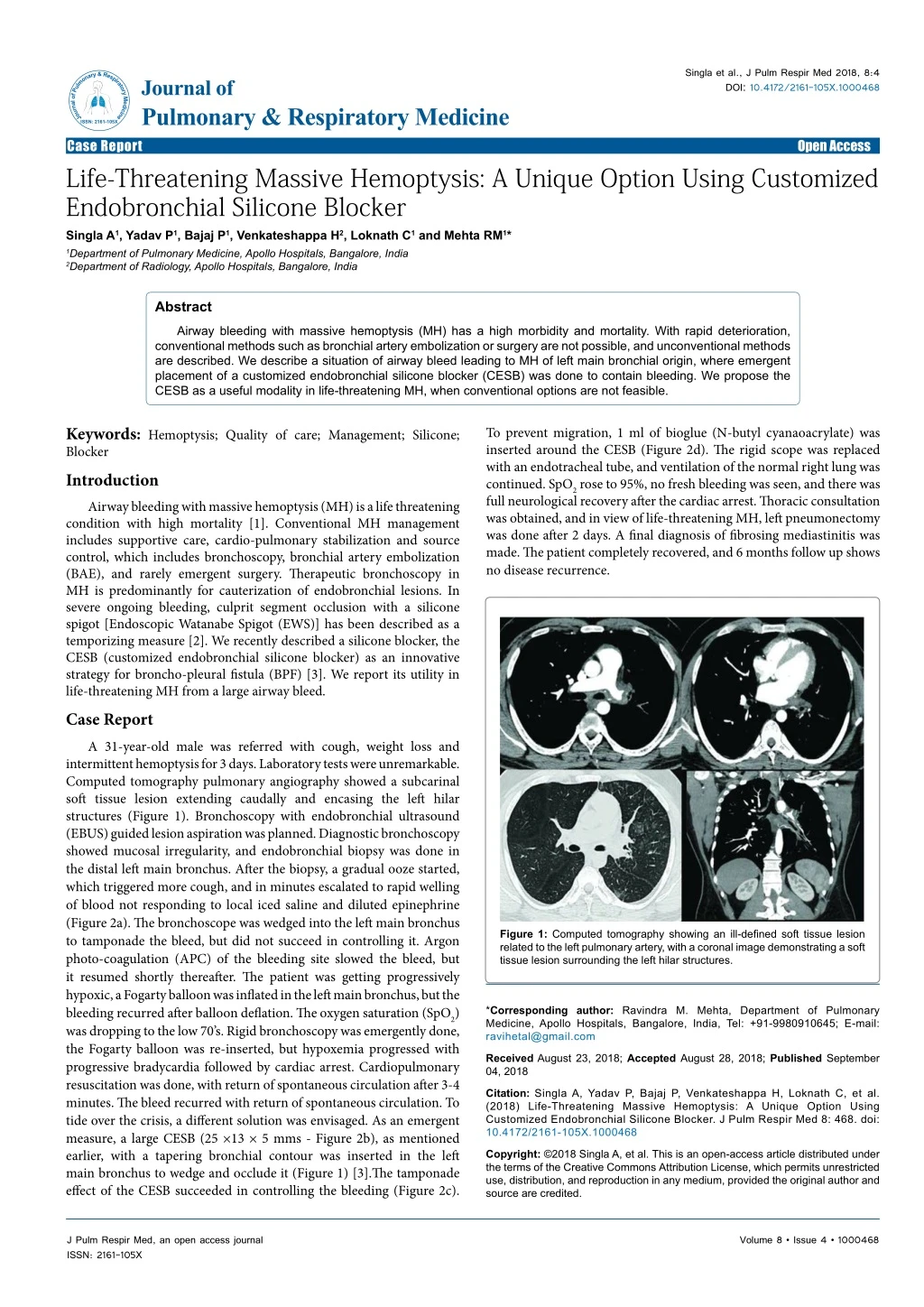 singla et al j pulm respir med 2018