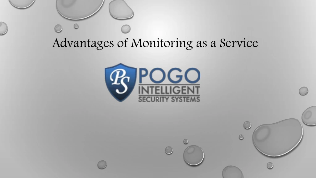 advantages of monitoring as a service