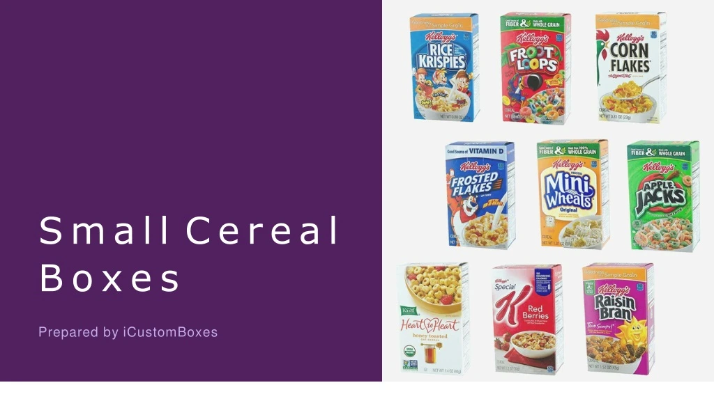 small cereal boxes