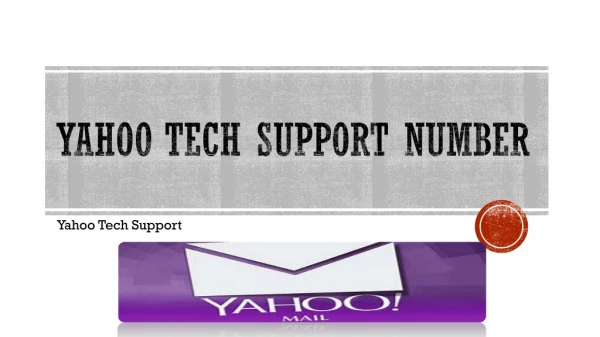 Yahoo Mails Tech Number