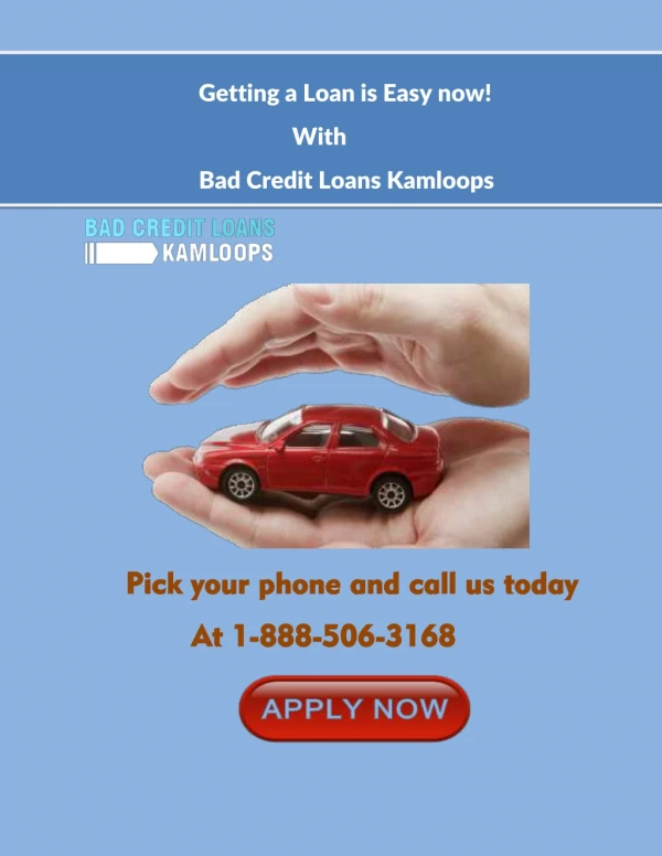 Money problem? Apply for car title loans and get instant money in Kamloops