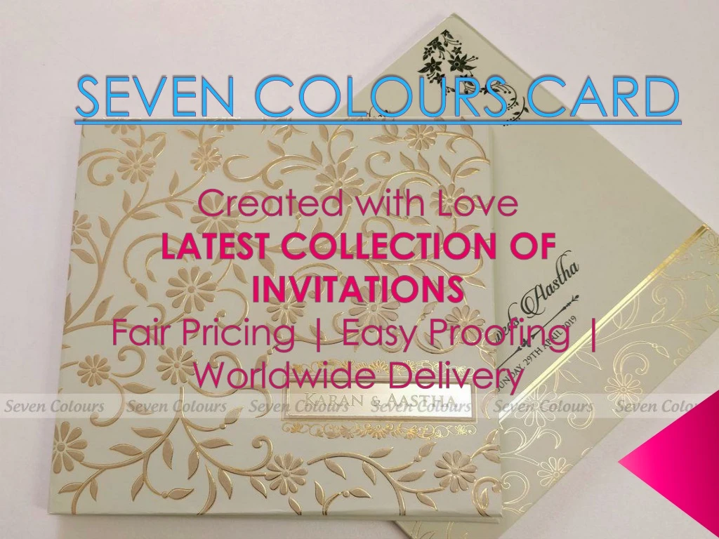 seven colours card