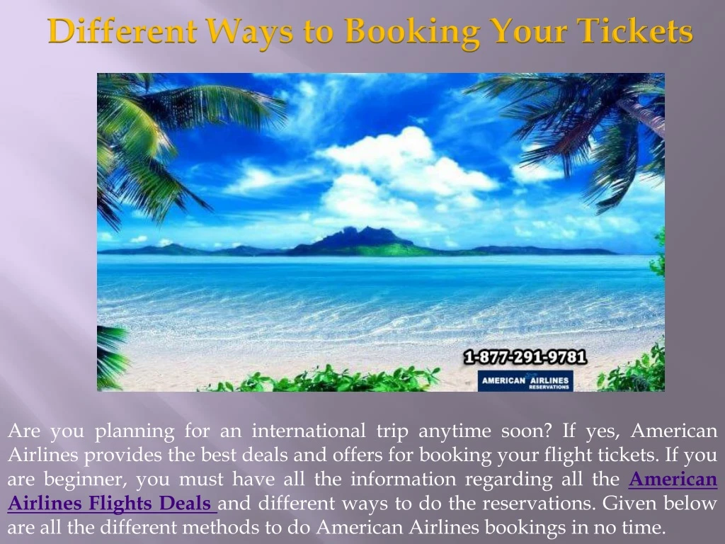 different ways to booking your tickets