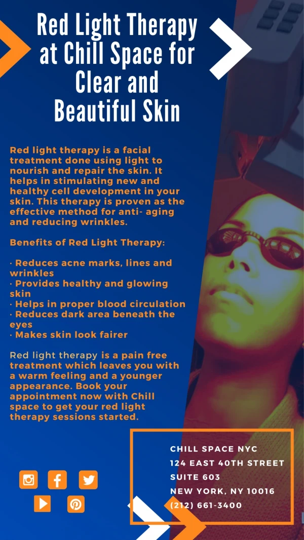 Red Light Therapy at Chill Space for Clear and Beautiful Skin
