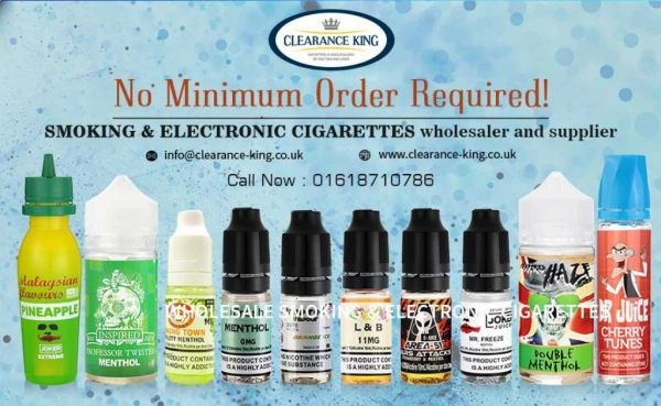 SMOKING AND ELECTRONIC CIGARETTES wholesaler and supplier in UK