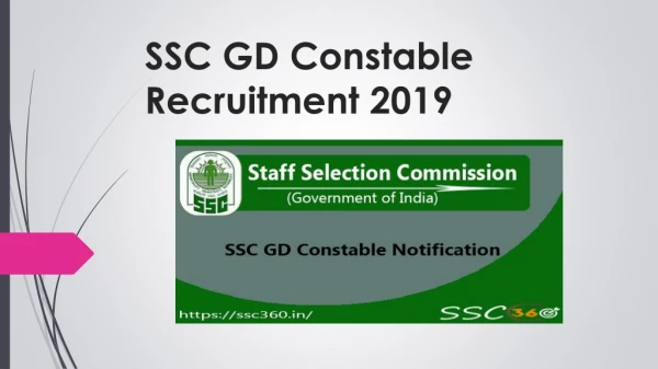 SSC GD Constable Recruitment 2019 - 58,373 SSC GD 2019 Vacancies