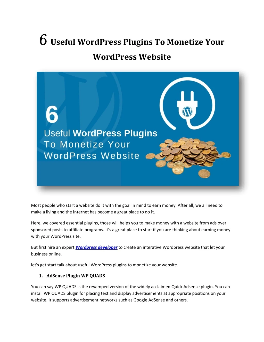 6 6 useful wordpress plugins to monetize your