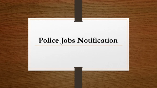Latest Police Jobs 2019 for Varous Post | Indian Police Vacancy