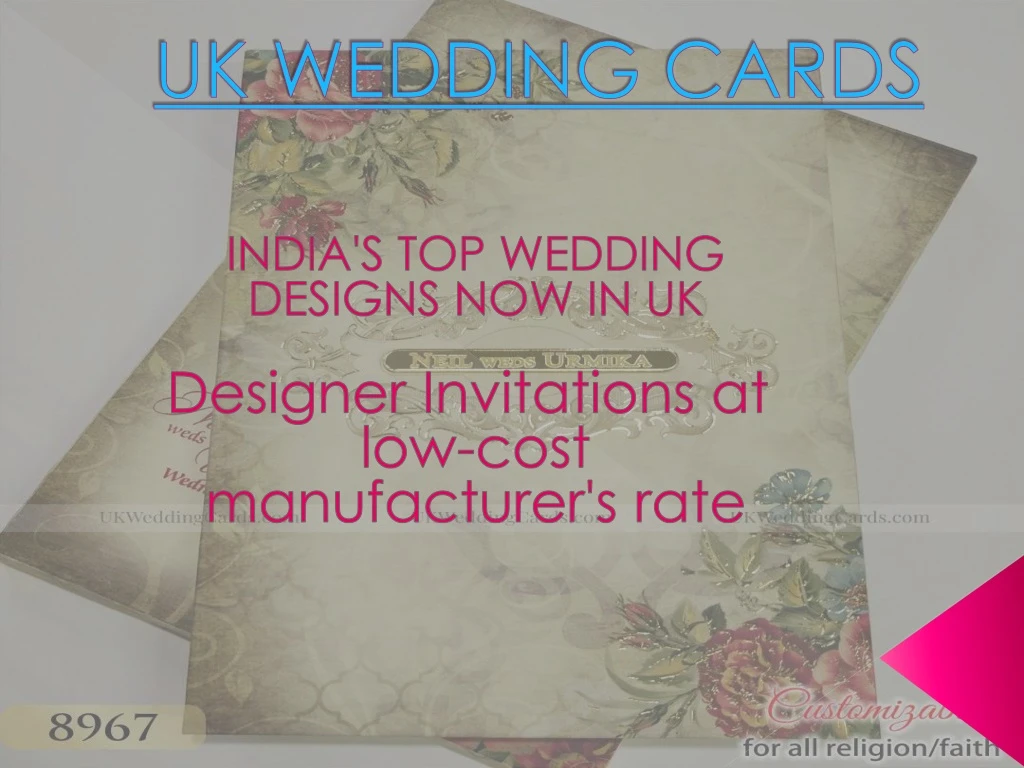 uk wedding cards