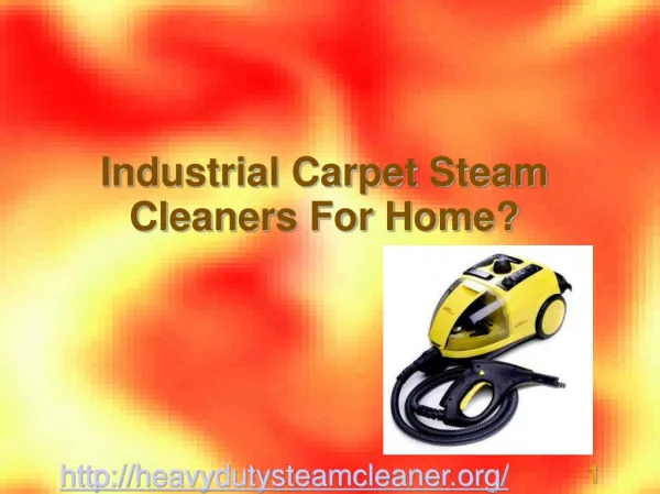 Benefits Of Commercial Rug Steam Cleaners