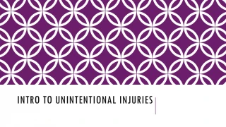 Intro to Unintentional Injuries - slide 1