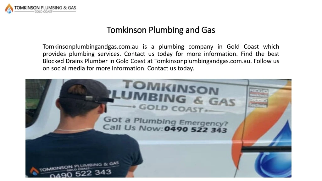 tomkinson plumbing and gas