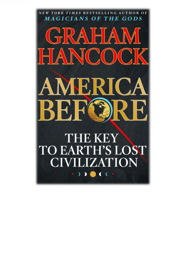 [PDF] America Before By Graham Hancock Free Download