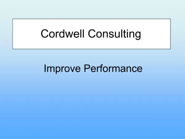 Cordwell Consulting