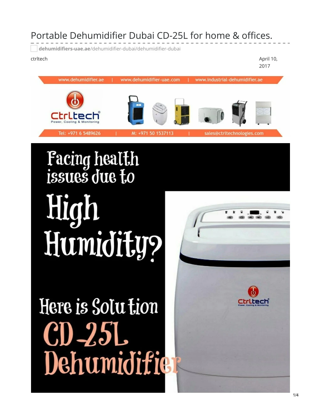 portable dehumidifier dubai cd 25l for home