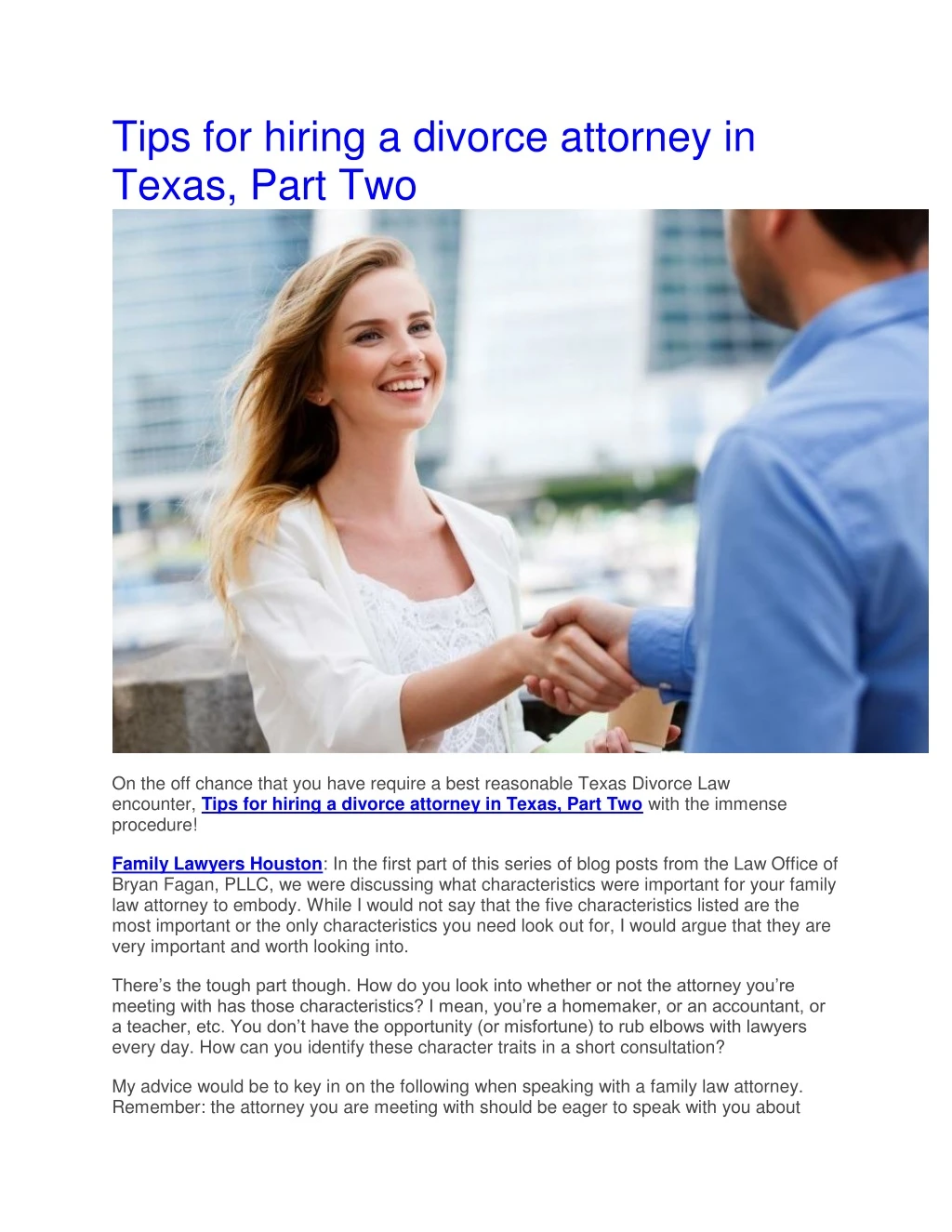 tips for hiring a divorce attorney in texas part