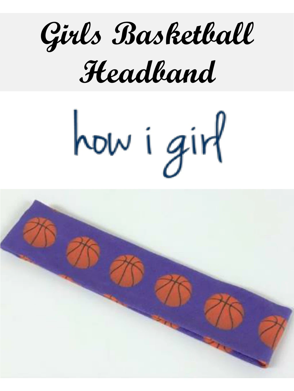 girls basketball headband