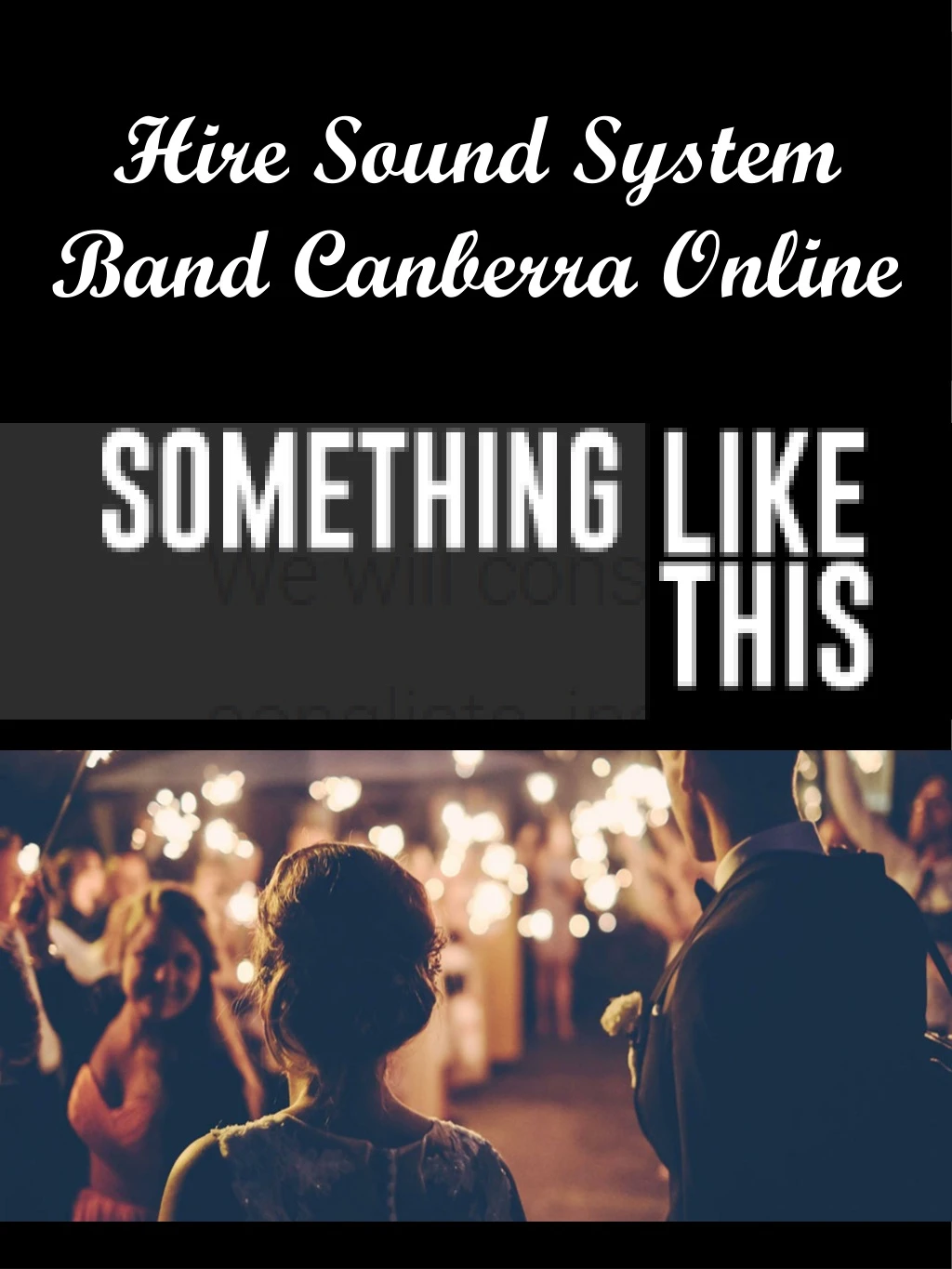 hire sound system band canberra online