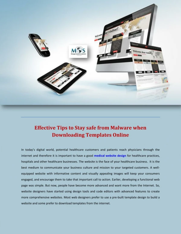 Effective Tips to Stay safe from Malware when Downloading Templates Online