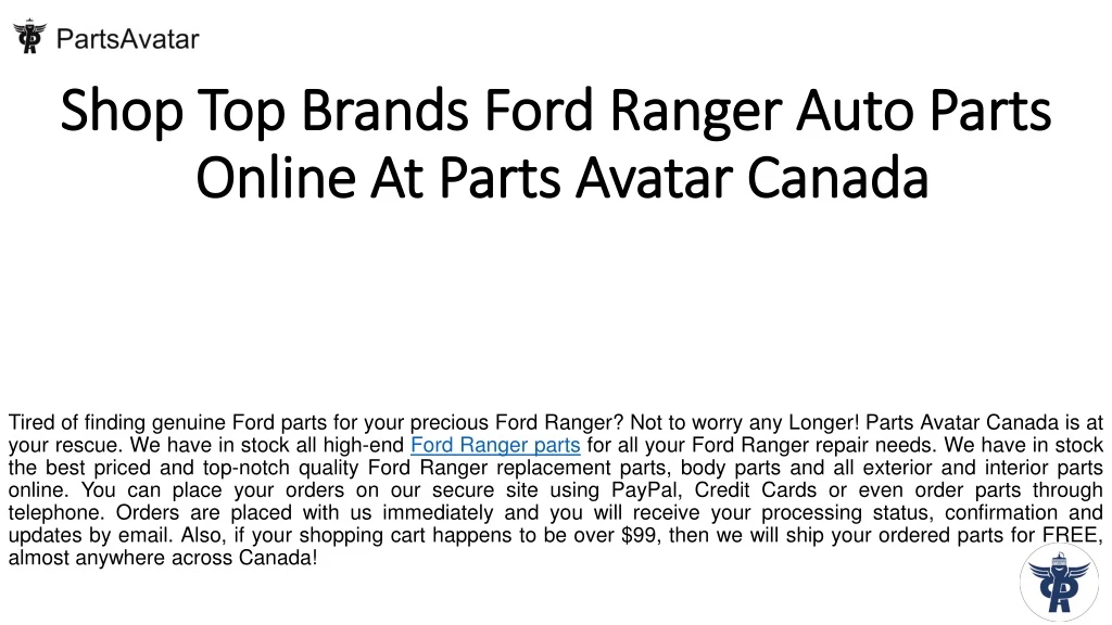 shop top brands ford ranger auto parts online at parts avatar canada