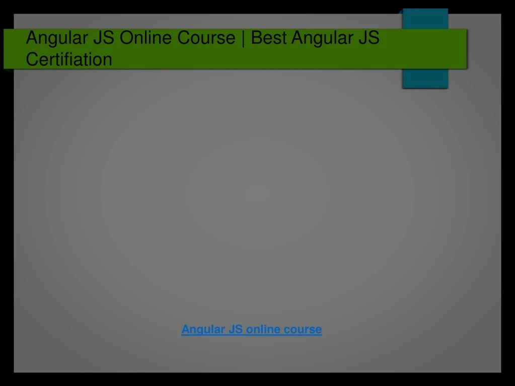 angular js online course best angular js certifiation