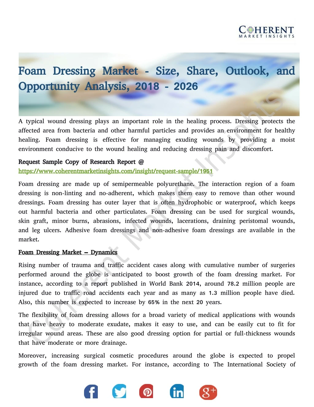foam dressing market size share outlook and foam