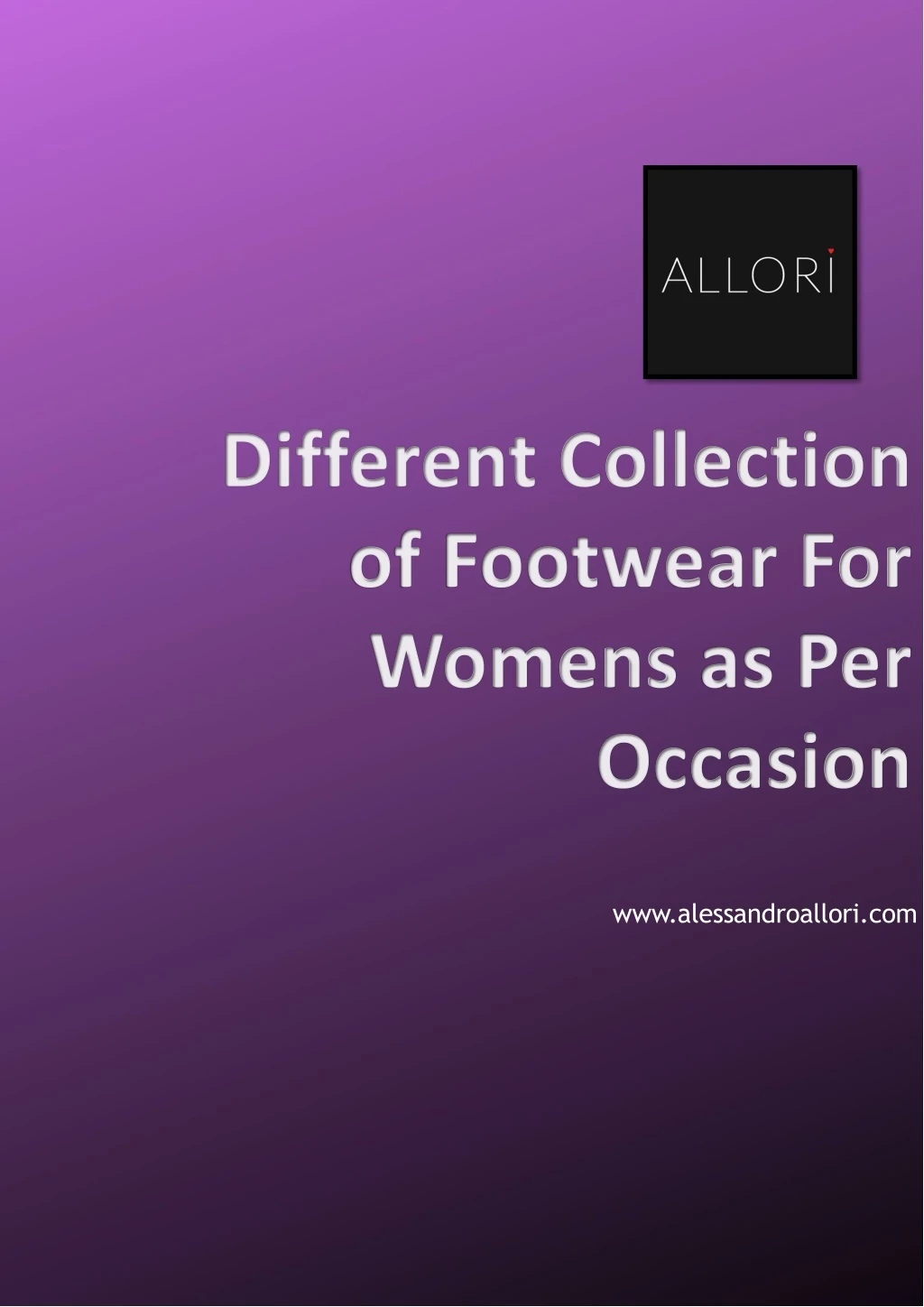 different collection of footwear for womens