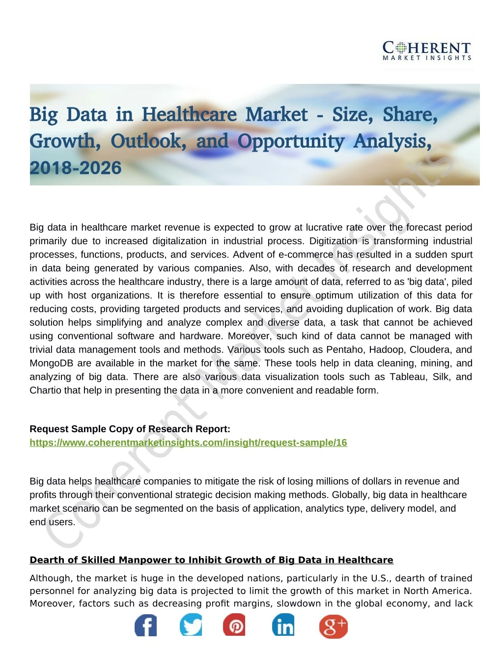 big data in healthcare market size share big data