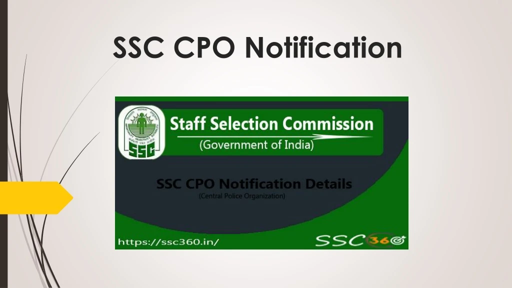 ssc cpo notification
