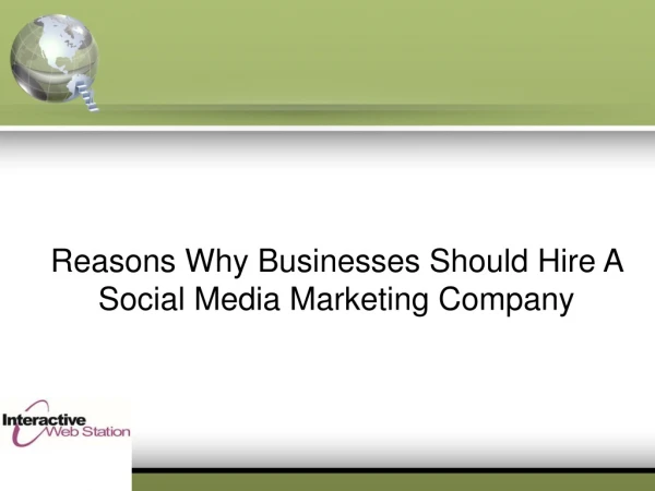 Reasons Why Businesses Should Hire A Social Media Marketing Company