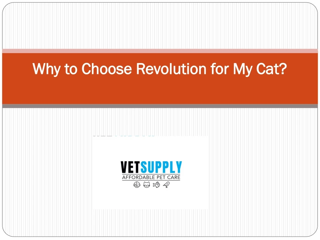 why to choose revolution for my cat