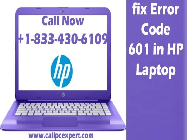 How to Fix Error Code 601 in HP Laptops?