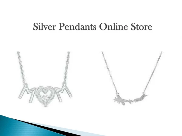 Silver Pendants Online Store